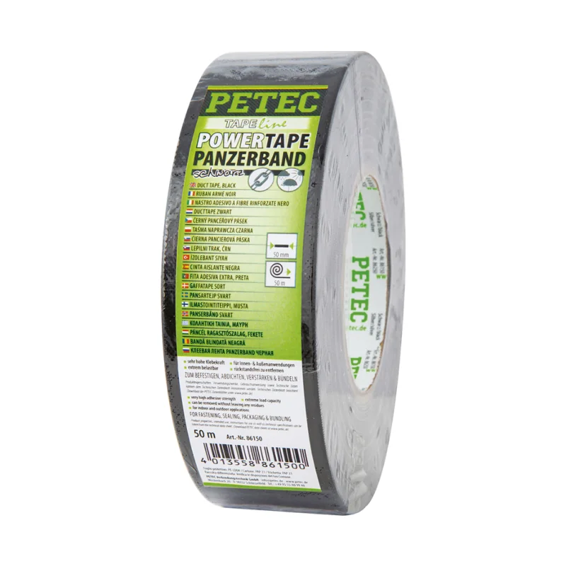 PETEC POWER Tape Panzerband schwarz 50m