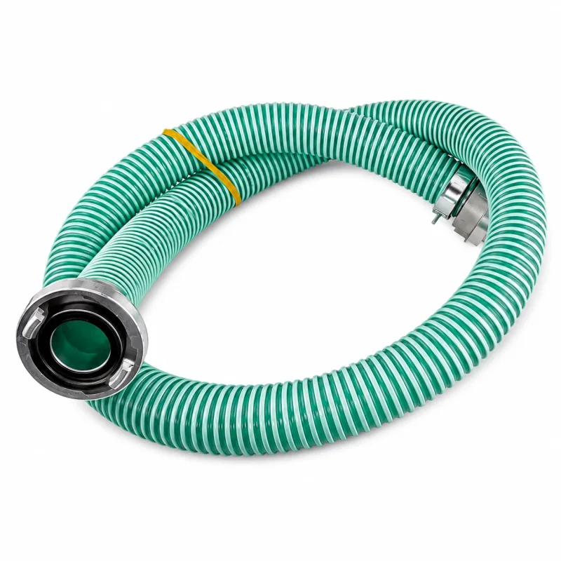Spiralverstärkter PVC Saug- und Druckschlauch 2 Zoll mit drehbaren Aluminium Storzkupplungen