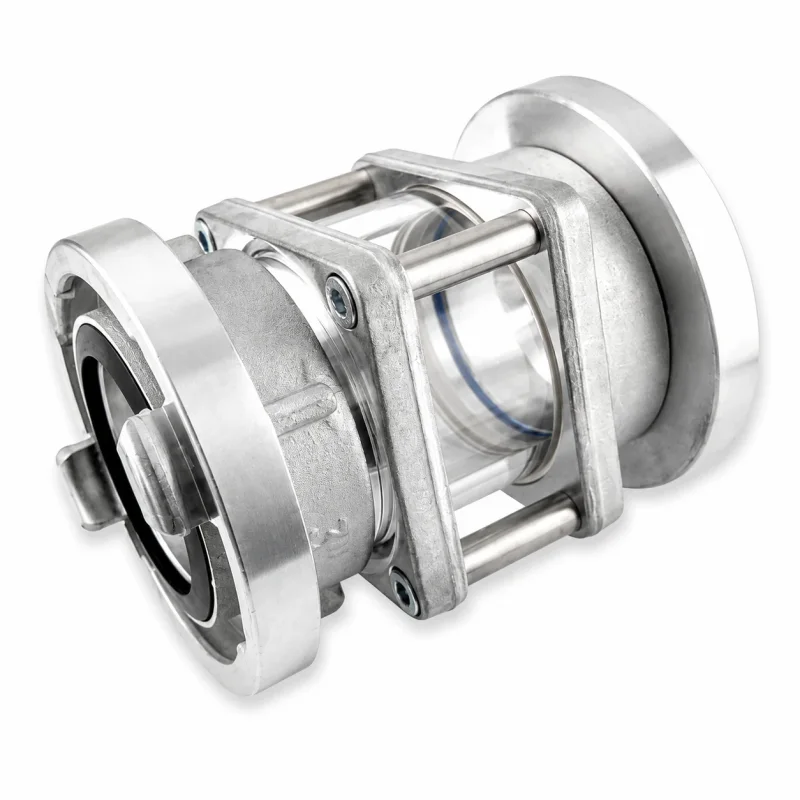 Robustes Aluminium Schauglas mit beidseitigen Storz-Kupplungen für Pumpen- und Tanksysteme