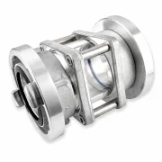 Robustes Aluminium Schauglas mit beidseitigen Storz-Kupplungen für Pumpen- und Tanksysteme