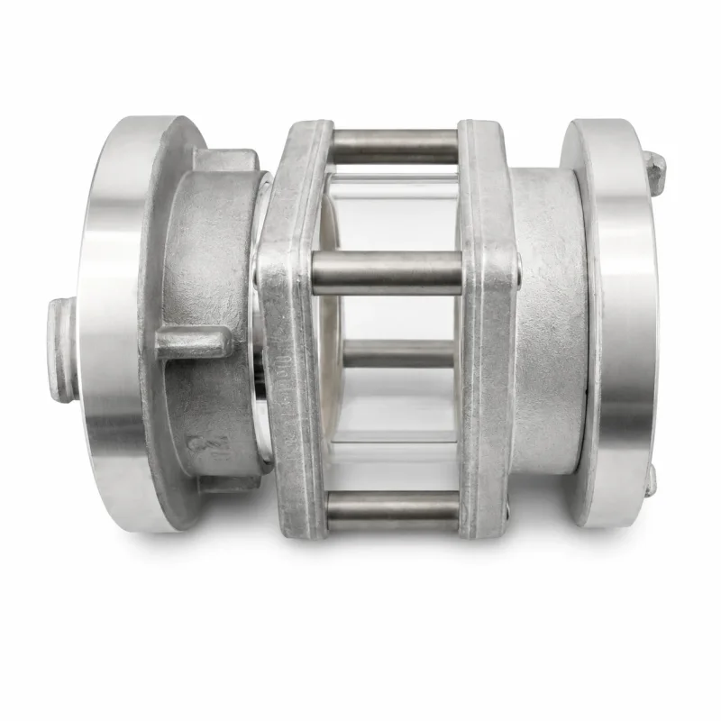 Robustes Aluminium Schauglas mit beidseitigen Storz-Kupplungen für Pumpen- und Tanksysteme