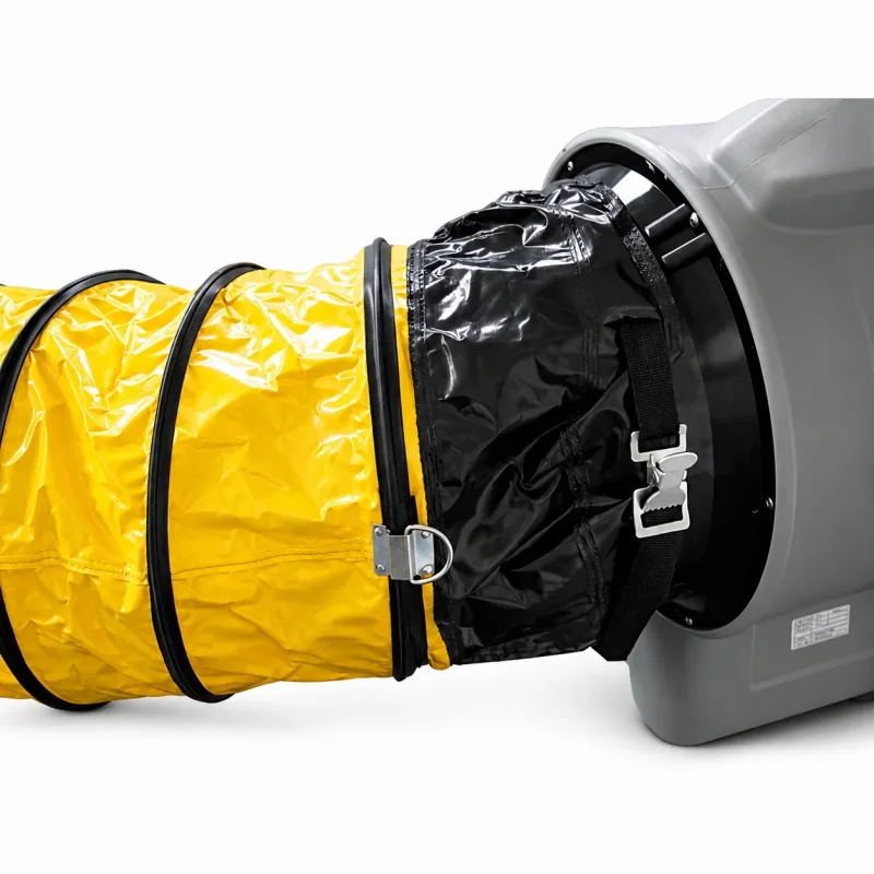 Gelber Lufttransportschlauch Ø 40 cm für Gebläse und industrielle Belüftung