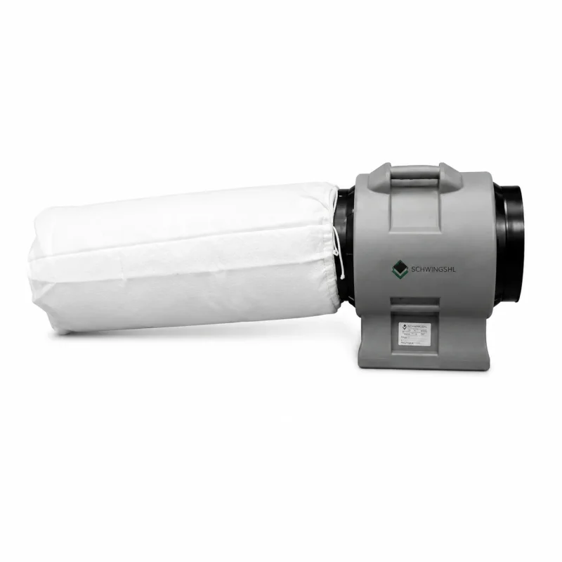 Weißer Filter- und Staubsack Ø 20 cm für Gebläse, Ventilatoren und Luftfilterung