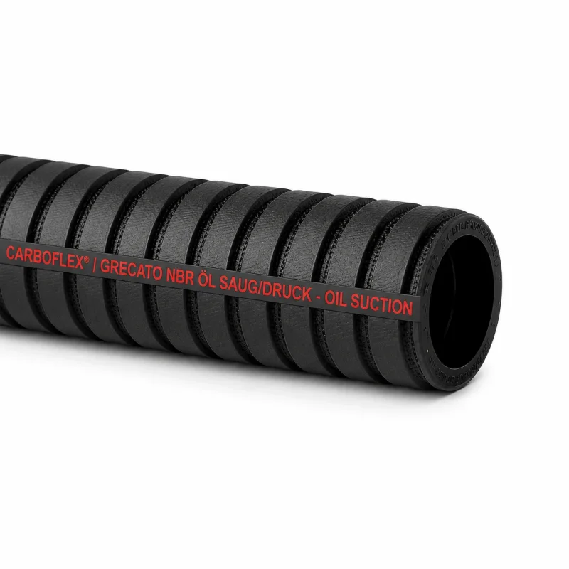 CARBOFLEX GRECATO Industrieschlauch mit Blockprofil und Stahlspirale für Öl und Industrieanwendungen