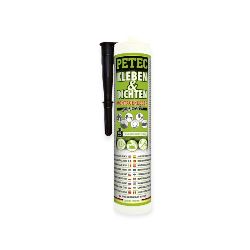 PETEC Kleben & Dichten Montagekleber schwarz 290ml