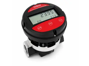 Digitaler Durchflussmesser Diesel 2× 1" IG mit LCD-Zählwerk