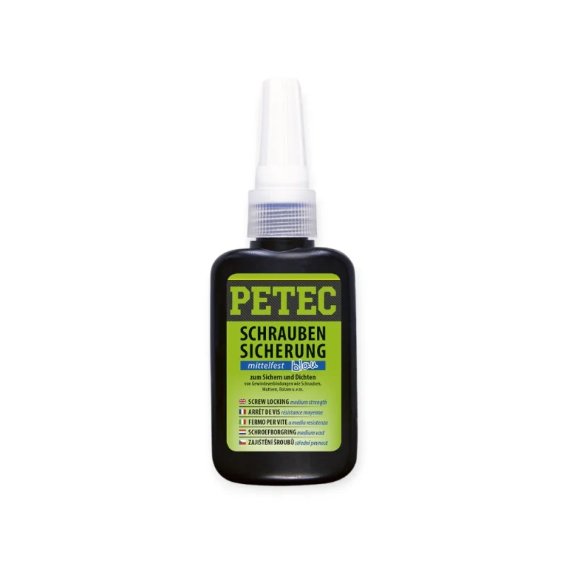 PETEC Schraubensicherung mittelfest blau 50 g Flasche
