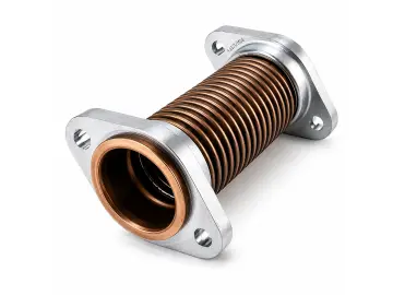 Wellrohr Bronze mit Stahlflansch oval DN 50 – 180 mm / 240 mm