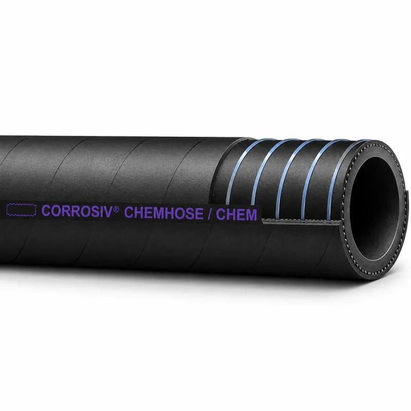 CORROSIV SP EN Chemikalienschlauch mit Stahlspirale für Säuren, Laugen und aggressive Medien