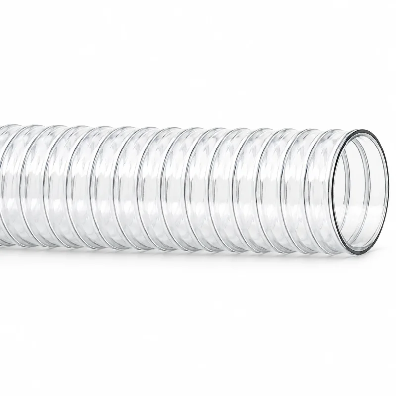 Transparenter ARMOFLEX PVC Lebensmittel Saug- und Druckschlauch mit Stahlspirale