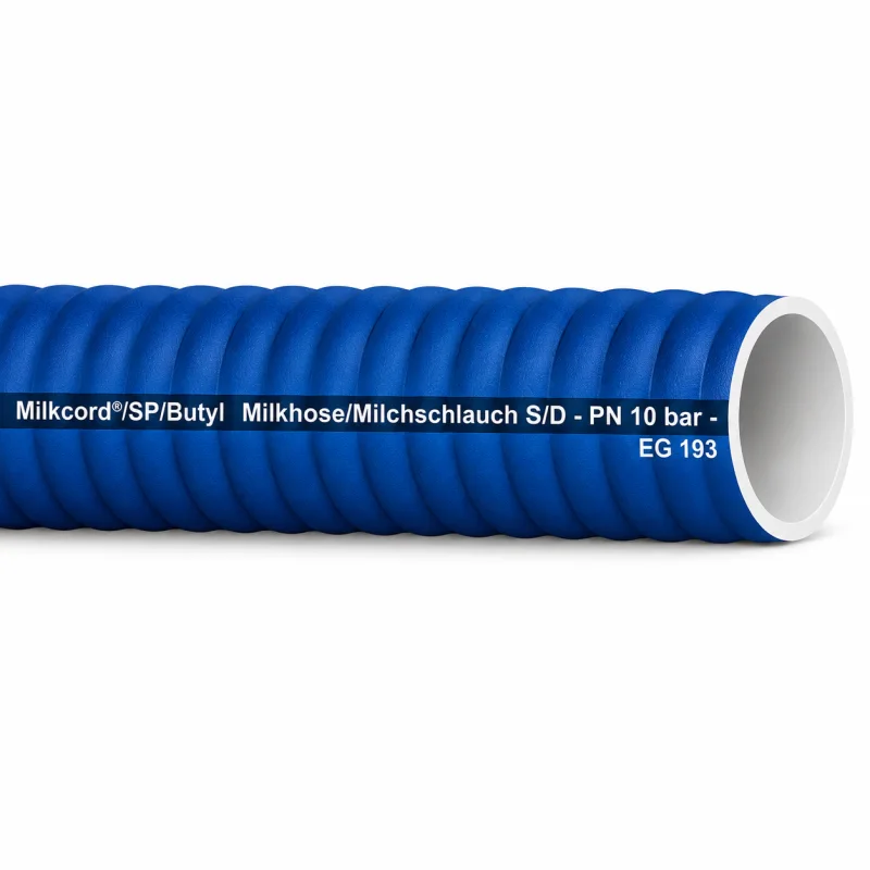 Blauer MILKCORD SP BUTYL Lebensmittel Saug- und Druckschlauch mit Butyl-Innenseele