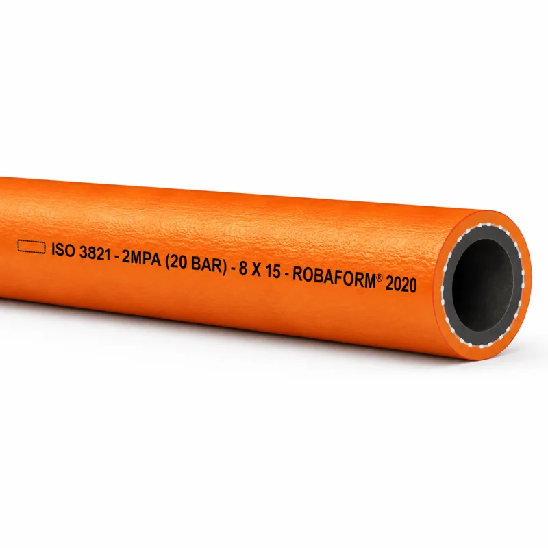 Oranger ROBAFORM Propangasschlauch 8x15 mm für Brenner und Schweißarbeiten