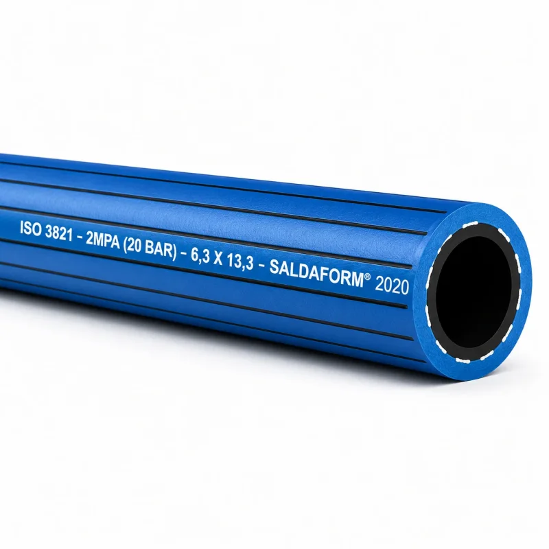 Blauer SALDAFORM Sauerstoffschlauch für Schweiß- und Schneidtechnik