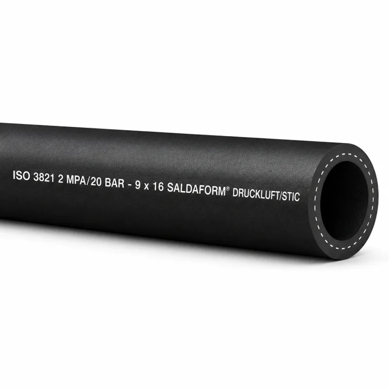 Schwarzer SALDAFORM Autogenschlauch für Argon, CO2, Stickstoff und Druckluft