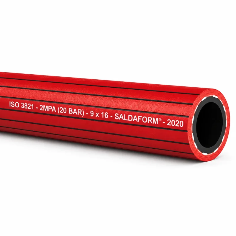 Roter SALDAFORM Acetylenschlauch für Autogenschweißen und Schneidtechnik