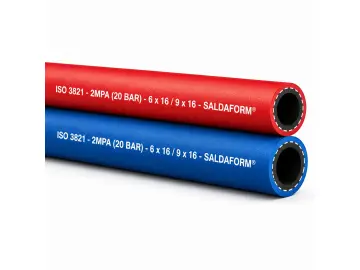 SALDAFORM® Zwillingsschlauch für Sauerstoff & Acetylen – Blau/Rot 50m