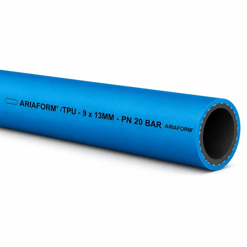 Blauer ARIAFORM®/TPU Polyurethan Pressluftschlauch für Druckluft und Werkstattanwendungen