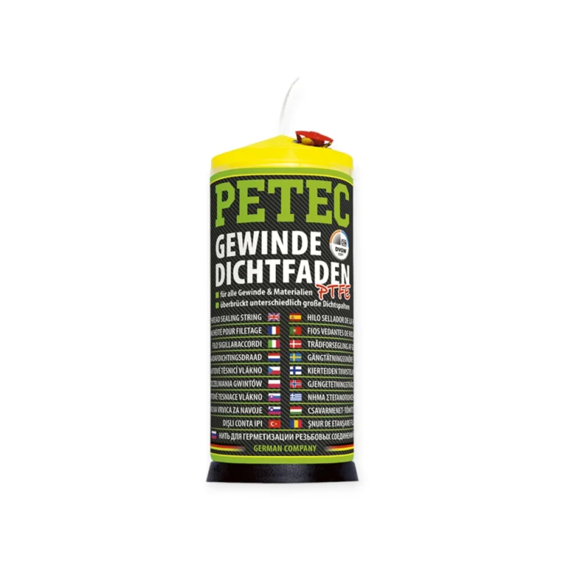 PETEC Gewindedichtfaden 175 m PTFE Rolle