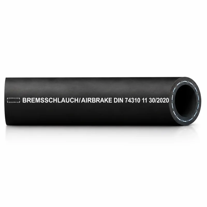 Schwarzer AIRBRAKE Gummi-Luftdruckbremsschlauch für Kfz und Anhänger