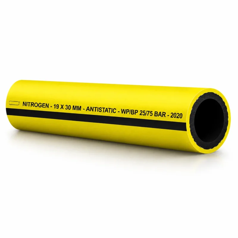 Gelber antistatischer Stickstoffschlauch NITROGEN/YELLOW für Industrie und Anlagenbau