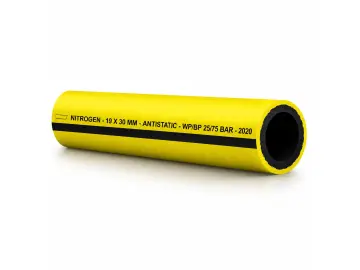 NITROGEN/YELLOW Antistatischer Stickstoffschlauch 25 bar Rollenware