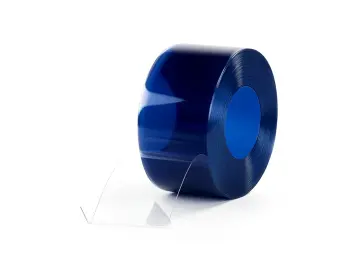 PVC-Streifen Lamellen 3x300mm blau-transparent