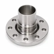 Losflansch aus Edelstahl 1.4408 mit glattem Schlauchstutzen für Schaleneinband
