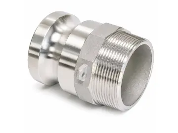 Kamlock Kupplung Typ F Vaterteil mit BSP-Außengewinde Aluminium