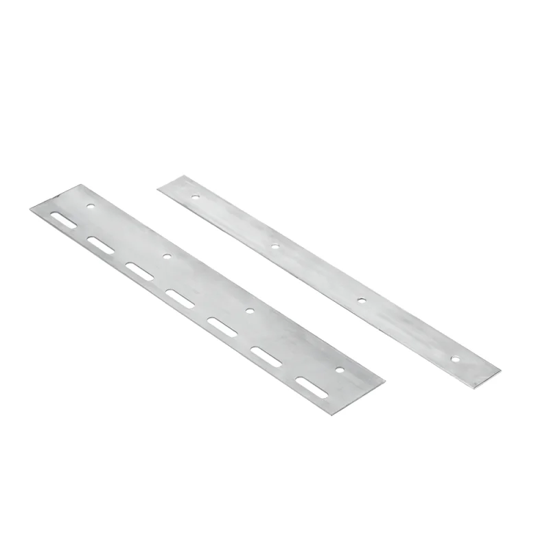Halteplatte Edelstahl 200 mm mit Gegenplatte für PVC Streifenlamellen Befestigung Streifenvorhang