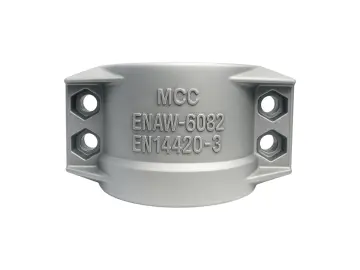 Klemmschalen Sonder. ALU Spannbereich 47-49mm für Schlauch 38x5mm