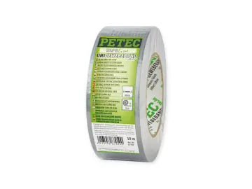 PETEC Uni-Gewebeband silber 50m