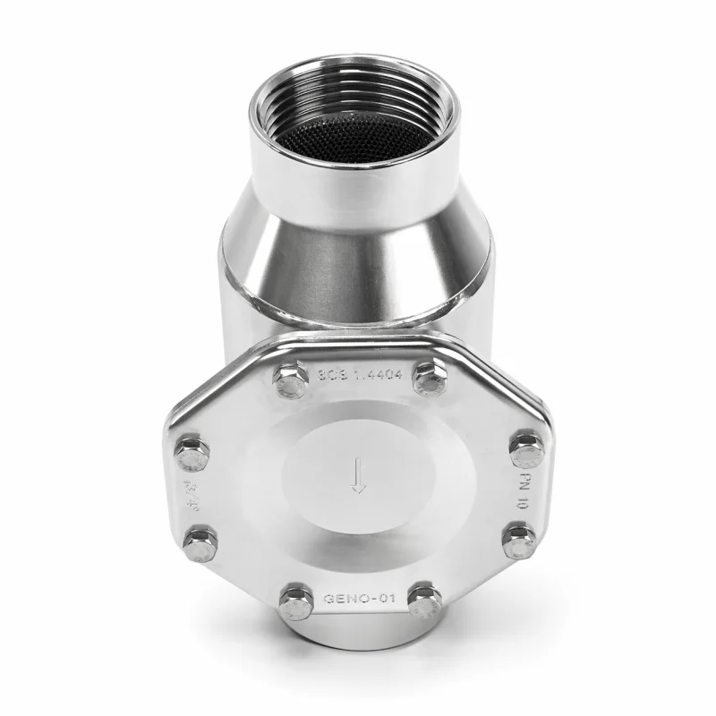 Inline Edelstahl Vorfilter 2 Zoll Innengewinde mit Feinsieb für Heizöl und Dieselanlagen