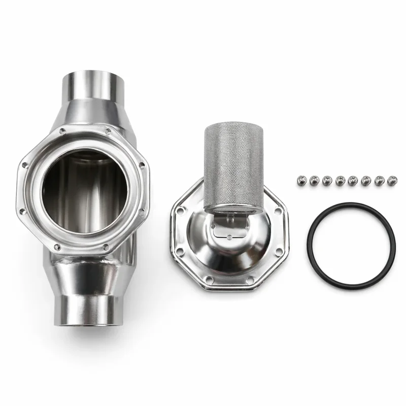 Inline Edelstahl Vorfilter 2 Zoll Innengewinde mit Feinsieb für Heizöl und Dieselanlagen