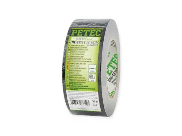 PETEC Uni-Gewebeband schwarz 50m