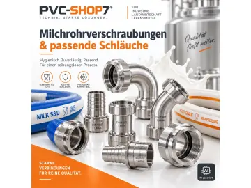 Milchrohrverschraubungen DIN 11851 richtig auswählen – Stutzen, Schläuche und Anwendungen