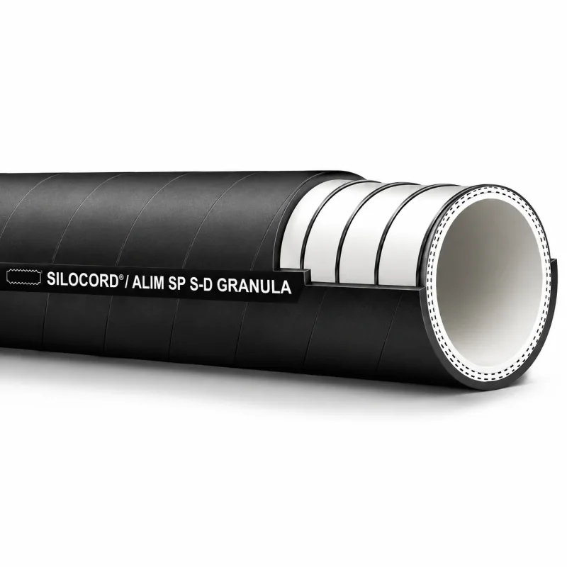 Abriebfester SILOCORD ALIM SP Lebensmittel Saug- und Druckschlauch für Granulate und Pulver