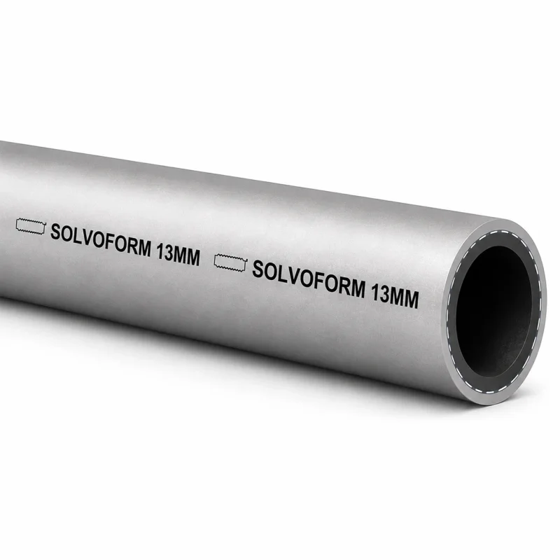 Grauer SOLVOFORM Druckluft- und Kompressorschlauch für Werkstatt und Industrie