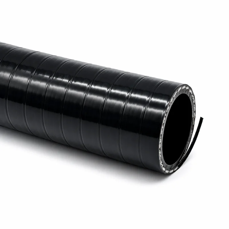 Schwarzer ARMOFLEX OIL PVC NBR Saug und Druckschlauch mit Stahlspirale für Öl und Industrieanwendungen