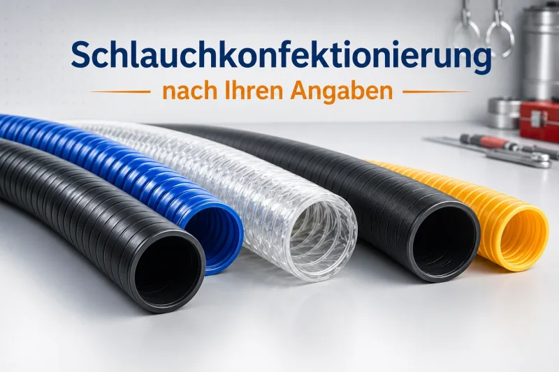Individuelle Schlauchkonfektionierung mit Kupplungen und Industrieschläuchen bei PVC-SHOP7