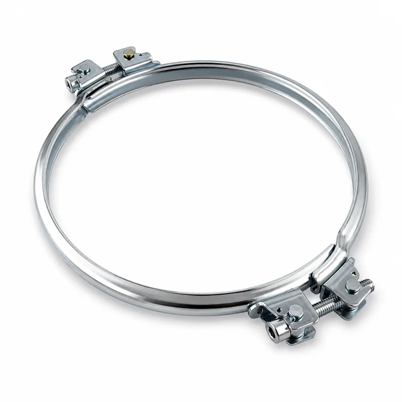 Spannschelle Spannring zweiteilig aus verzinktem Stahl mit 2 Schrauben für Rohrverbindungen
