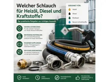 Welcher Schlauch eignet sich für Heizöl, Diesel und Kraftstoffe? Der praktische Ratgeber