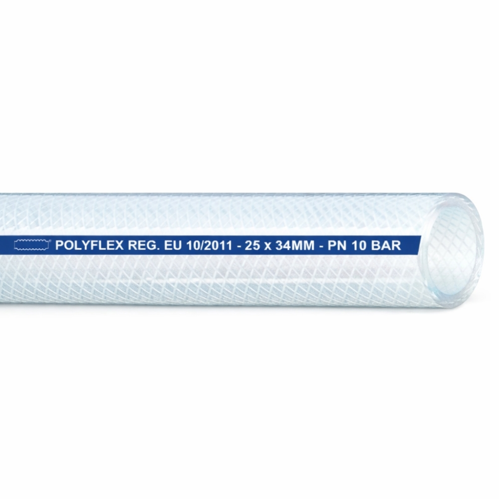Bild 1 von PVC Luftdruckschlauch lebensmittelecht POLYFLEX  / (Schlauchgröße: Innen x Aussen) 12 x 21 mm