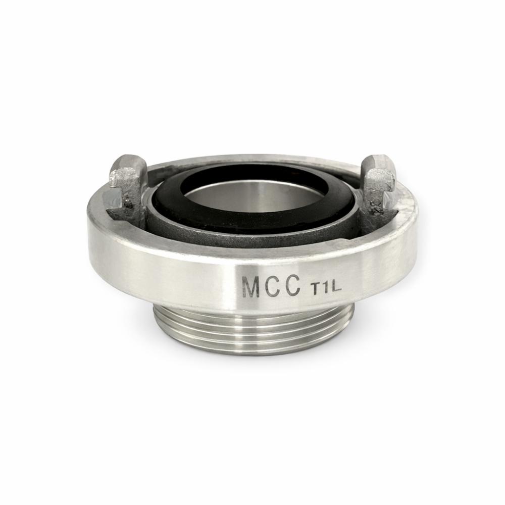 Bild 1 von Storz-Kupplung aus Aluminium mit BSP-Außengewinde und NBR-Dichtung – Industrieausführung  / (Größe) Storz D / 31 mm / ¾