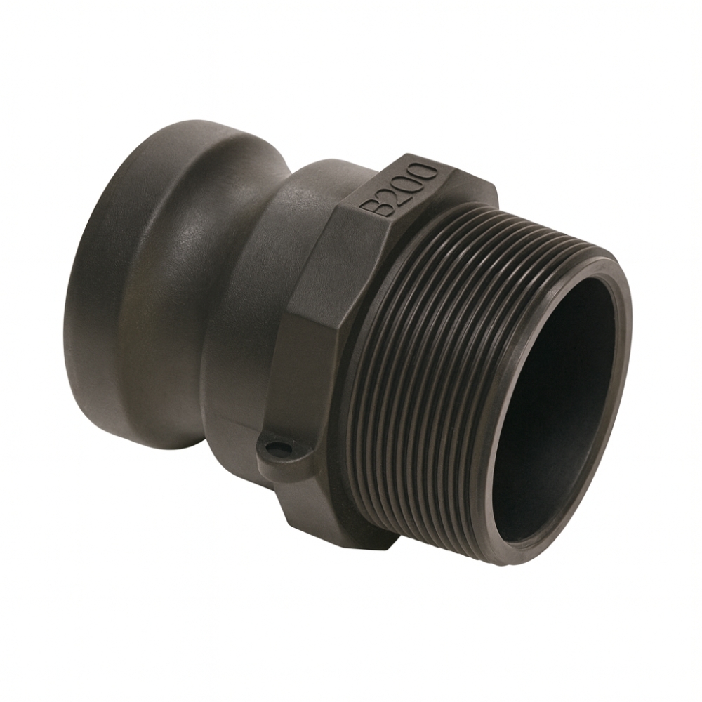 Bild 1 von Kamlok Vaterkupplung Typ-F PP schwarz mit AG  / (Größe) 1/2