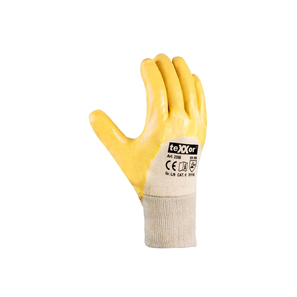 Bild 1 von Montagehandschuhe Nitril Gelb-Beschichtet für Tankschutz