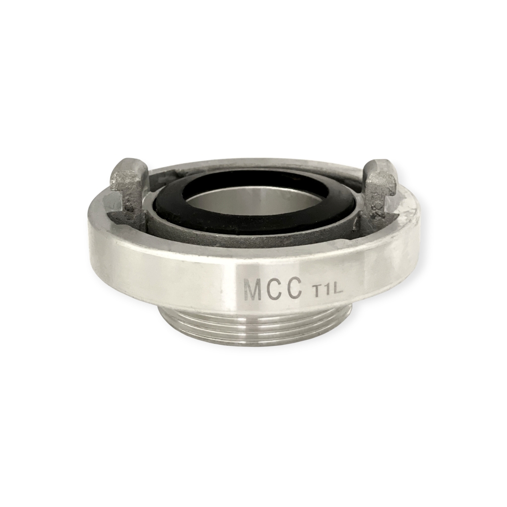 Bild 1 von Storz-Kupplung aus Aluminium mit BSP-Außengewinde und NBR-Dichtung – Industrieausführung  / (Größe) Storz / 51 mm / 1 ½