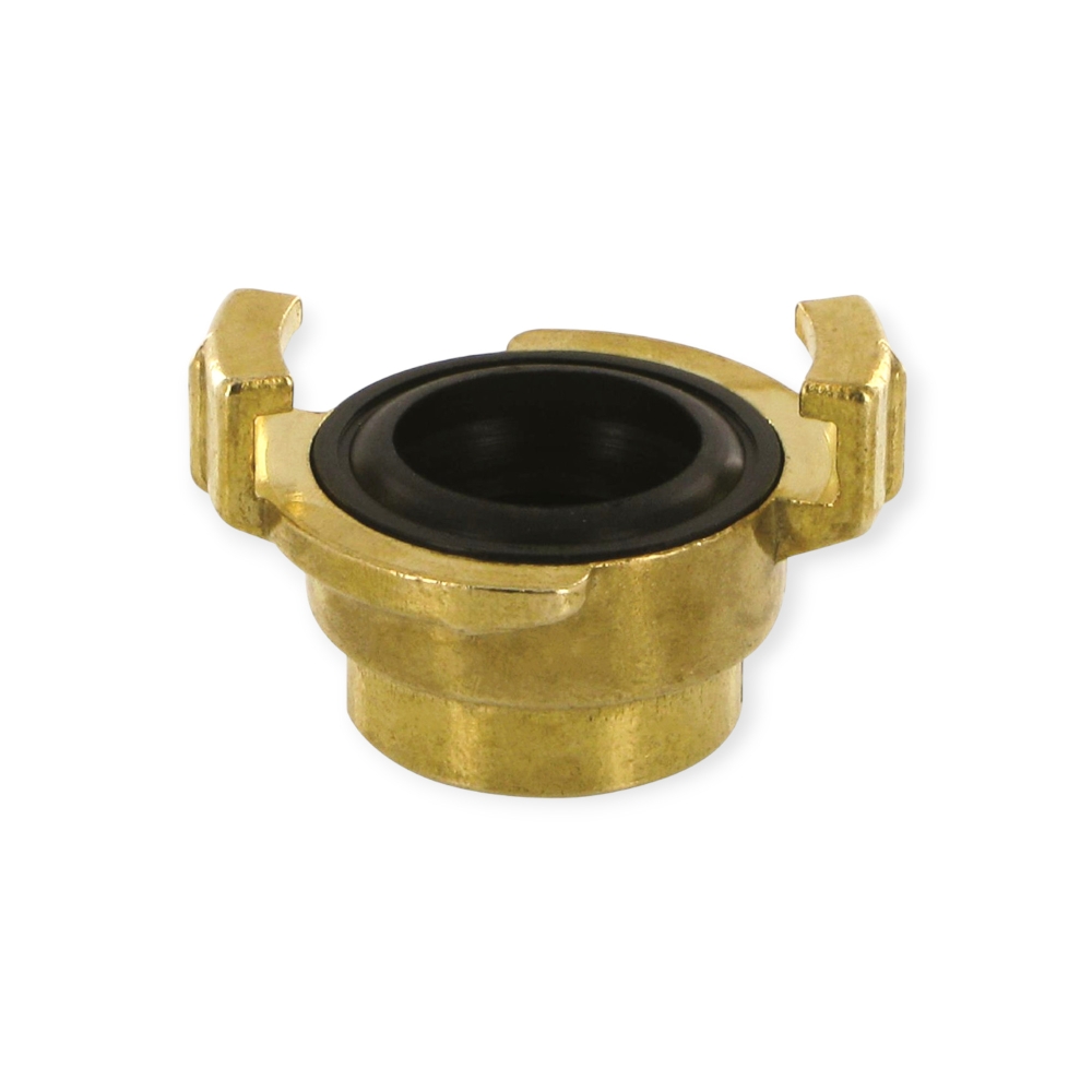 Bild 1 von Wasserschlaucharmatur mit Innengewinde – Messing, 40 mm Klauenabstand, NBR-Dichtung  / (Innengewinde) 3/8