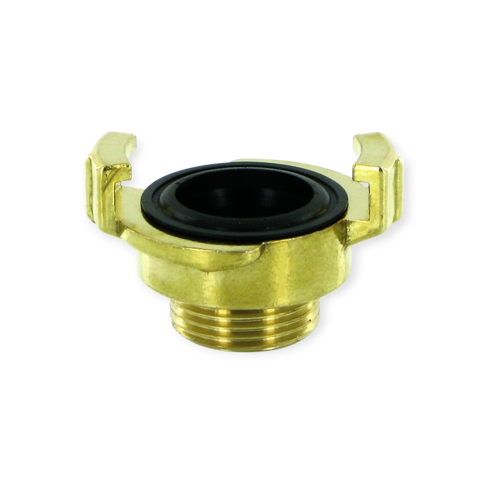 Bild 1 von Wasserschlaucharmatur mit Außengewinde – Messing, 40 mm Klaue  / (Klauenweite x AG) 40mm x 1/2