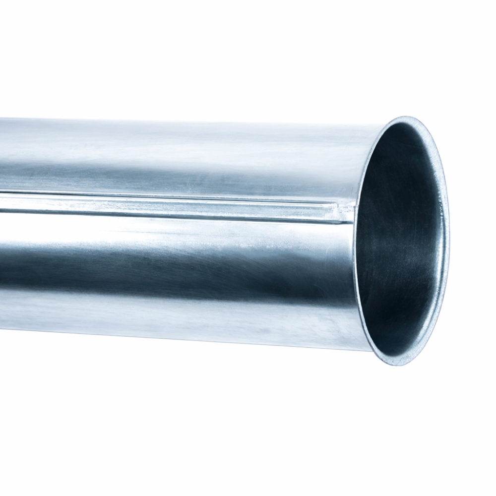 Bild 1 von Rohr verzinkt mit Bördel laser geschweißt 0,50m  / (Durchmesser (innen)) 80 mm
