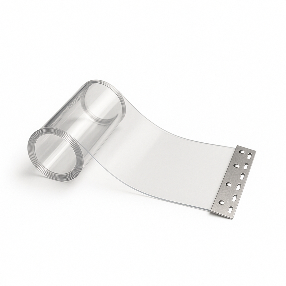 Bild 1 von PVC Ersatzstreifen 300 × 3 mm – helltransparent & montagebereit  / (Länge) 4,00 m